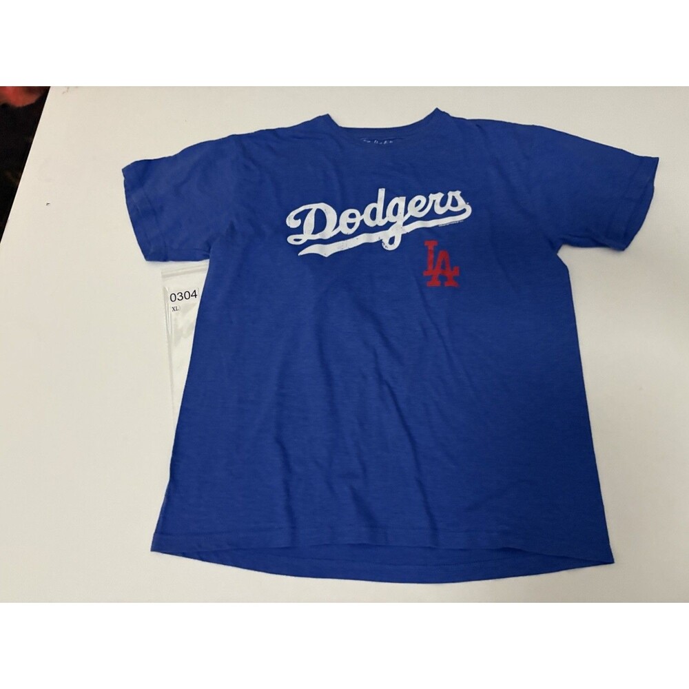 DODGERS LA  BLUE TEE T SHIRT  MEN   SIZE  xl